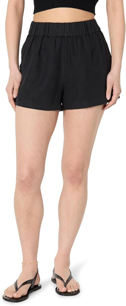 The Drop Women's Standard Essie Linen Pull on Mini Short | Amazon (US)