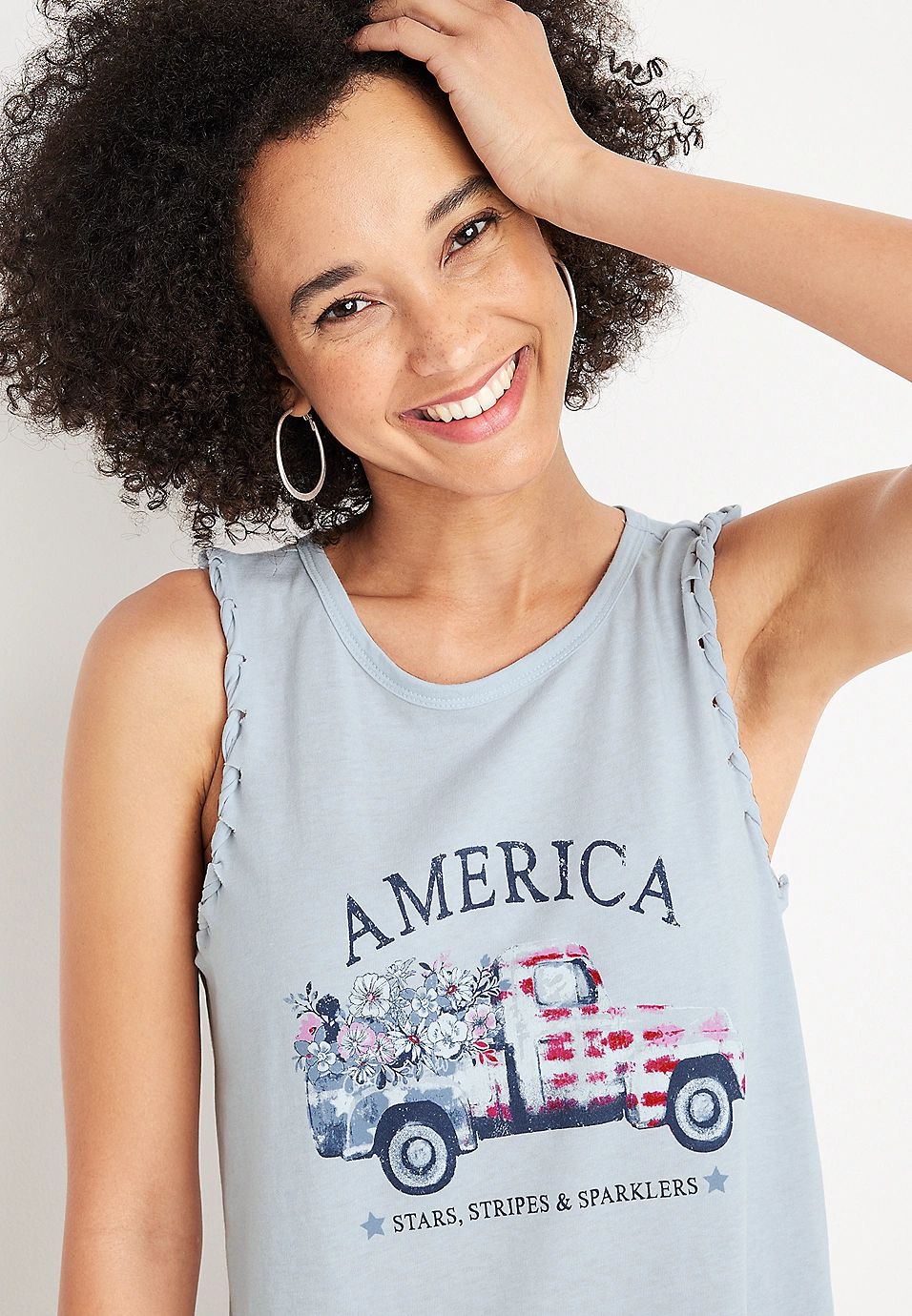 Americana Truck Graphic Tank | Maurices