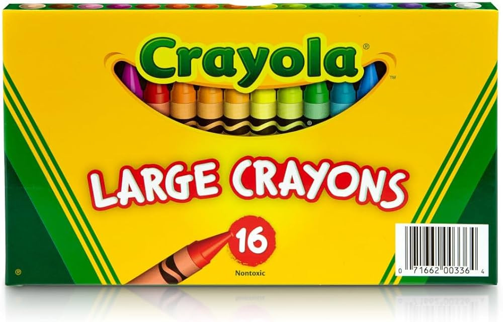 Crayola Large Crayons, Classic Colors, 16 Count | Amazon (US)