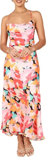 Posse Floral Lace-Up Back Maxi Dress | Nordstrom