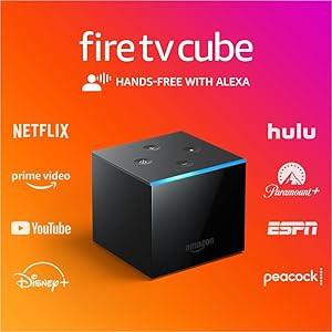 Fire TV Cube, Hands-free streaming device with Alexa, 4K Ultra HD, includes latest Alexa Voice Re... | Amazon (US)