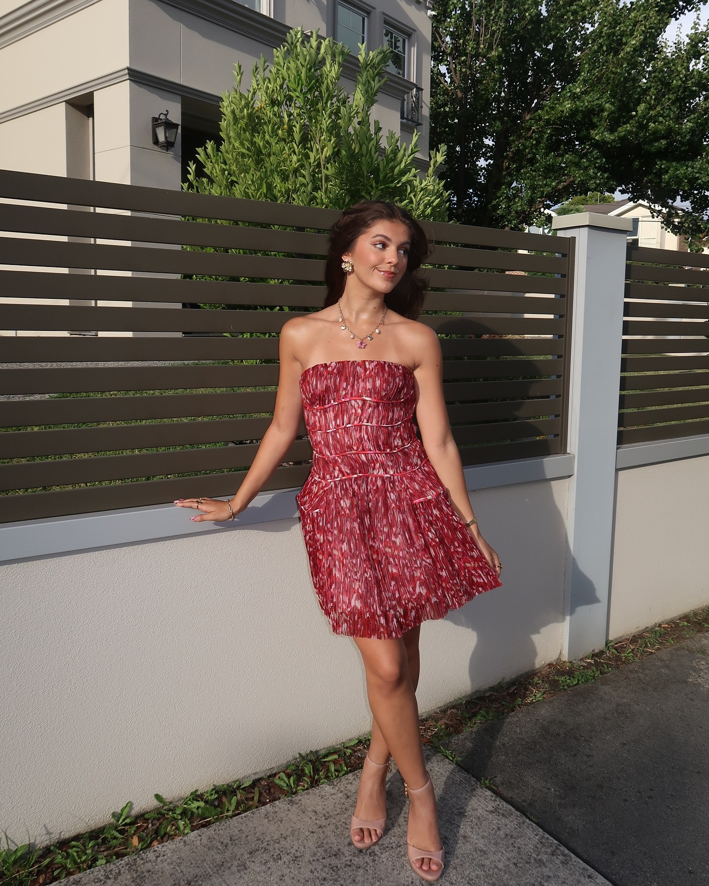The perfect birthday dress!

My birthday outfit is a thrifted Rachel Gilbert dress which is no longer sold, but I’ve linked some very similar Aje dresses for inspo x Gold accessories and my nude stilettos from Steve Madden also linked!