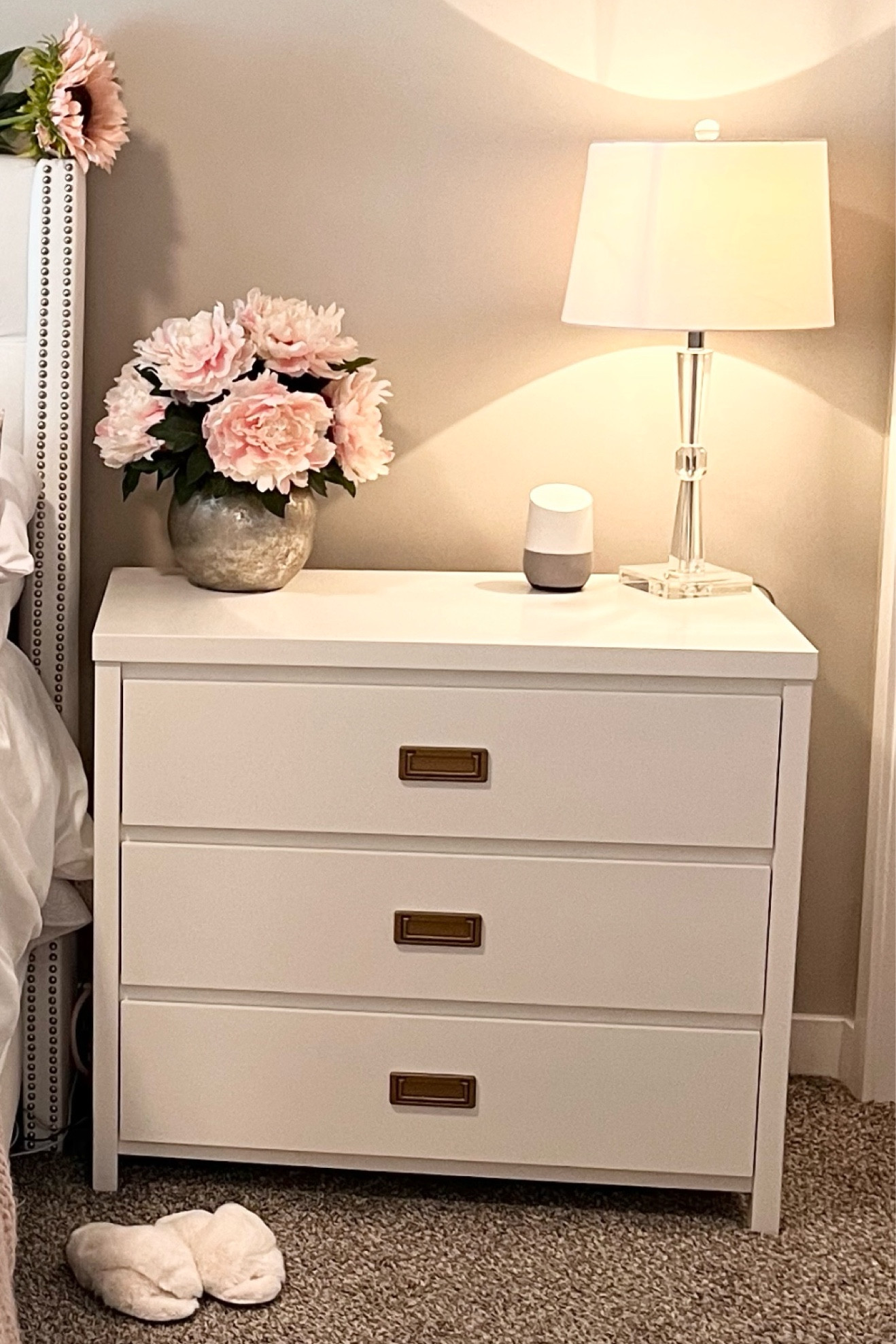 My nightstands that I LOVE are also sold at Walmart! And my white one is like $80 cheaper through Walmart! 
🤍
Walmart is really stepping up their game, getting up there with Target if you ask me.
🤍
Large nightstands, White nightstand, Light Gray nightstand, Affordable nightstand, Beautiful nightstand 

#LTKstyletip #LTKhome #LTKsalealert