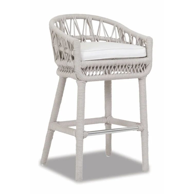 Lucan Patio Bar Stool with Cushion | Wayfair North America