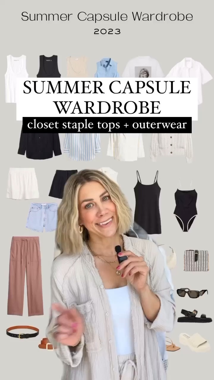 Summer Capsule Wardrobe: Tops + Outerwear
•
striped button-up, linen blouse, black button-up, open knit cardigan, white blazer

#LTKstyletip #LTKSeasonal #LTKunder50