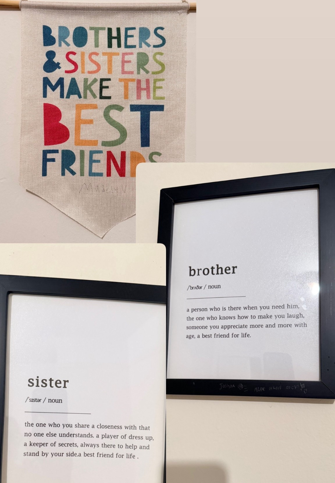 Wall decor for kids room! From Amazon brother sister best friends 

#LTKKids #LTKHome #LTKspring