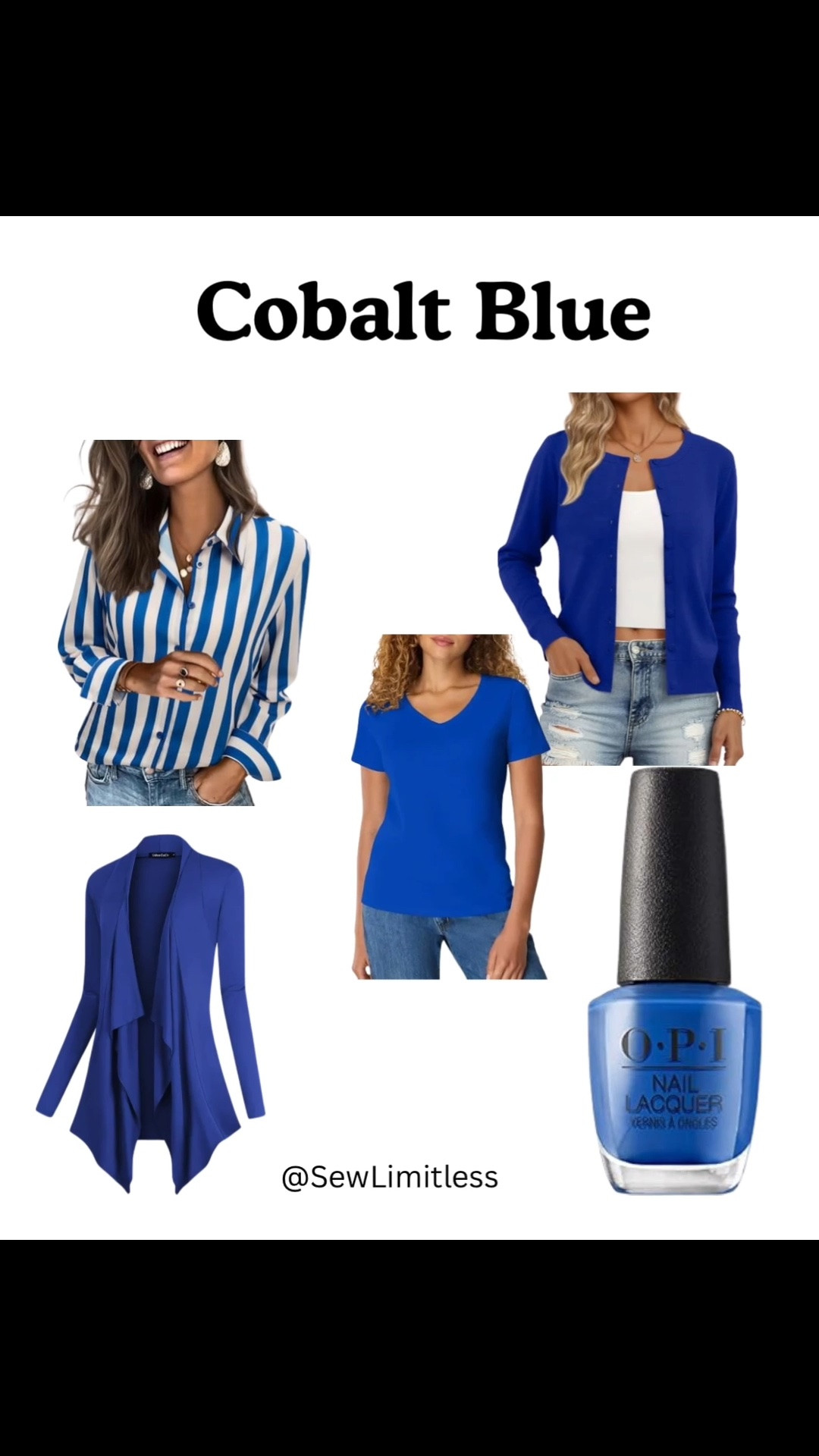 This vibrant blue is trending this season. Here are a few ways to incorporate cobalt blue into your look.

#LTKOver40 #LTKSeasonal
