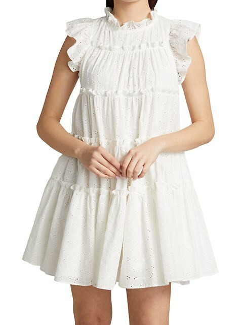 Kiko Eyelet Mini Dress | Saks Fifth Avenue