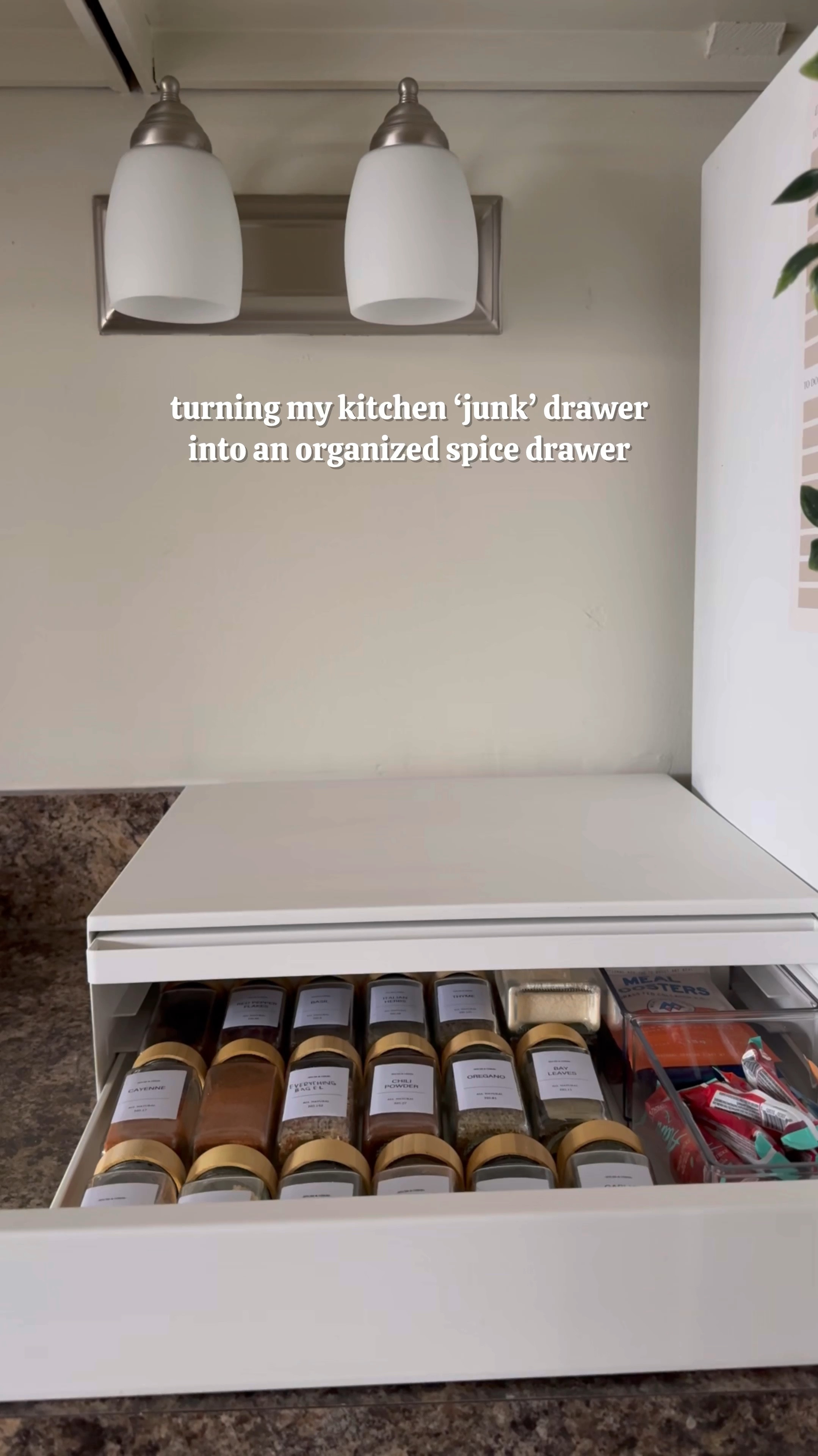 “2025 is officially my year of getting it together, and we’re starting with the heart of the home—my kitchen! This junk drawer? A total transformation. From chaotic odds and ends to a dreamy, Pinterest-worthy spice drawer + organized drink station. 🌟

If you’re  tackling your home one space at a time this year, this is your sign to start with that drawer you’ve been avoiding. Let’s declutter and level up together! 💪

#KitchenOrganization #DeclutterWithMe #SpiceDrawerGoals #HomeOrganizationTips

#LTKWatchNow #LTKSaleAlert #LTKHome