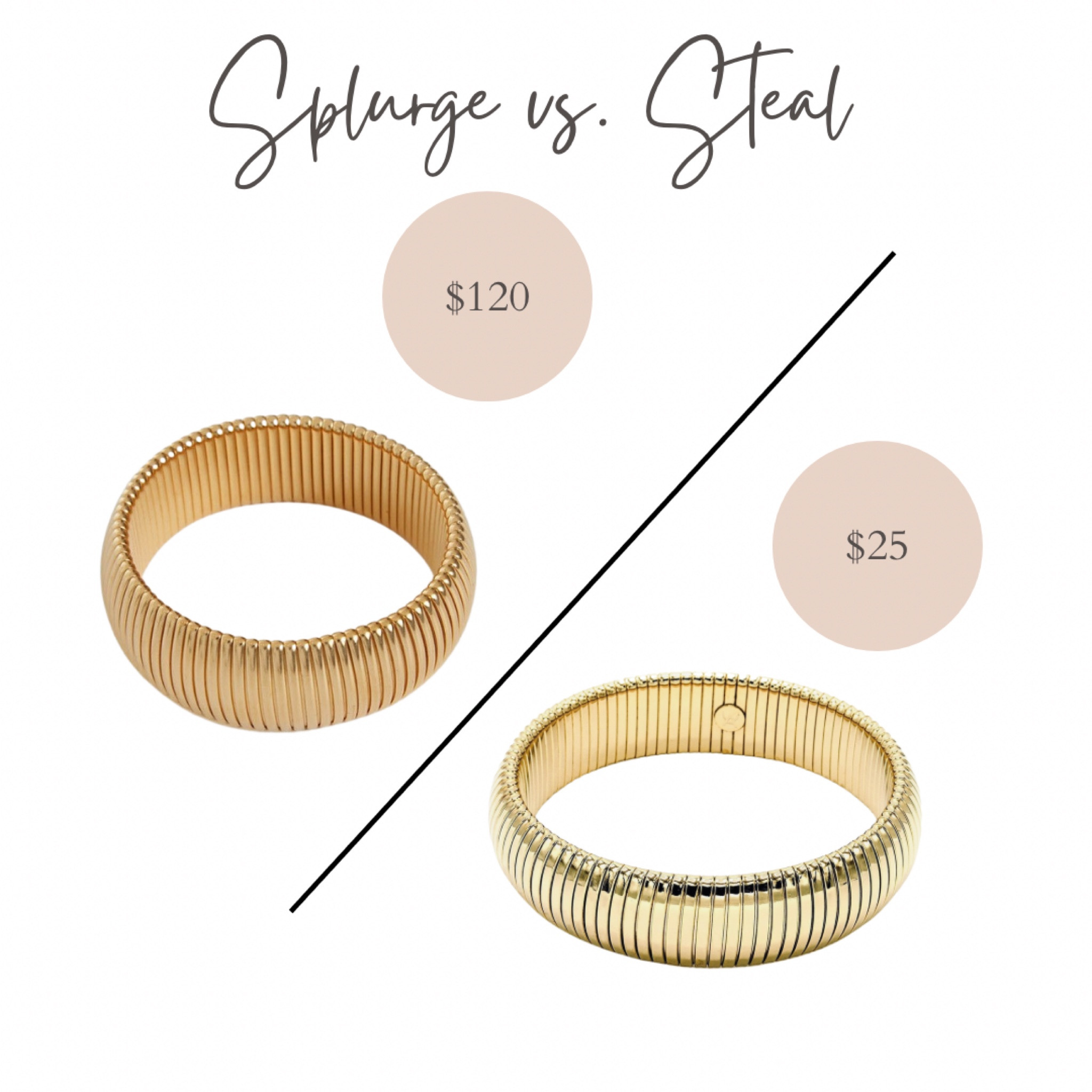 Splurge Vs Steal cobra bracelet 

#LTKstyletip #LTKunder50