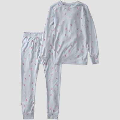 Carter's Just One You® Toddler Girls' 2pc Comfy Soft Raspberries Pajama Set - Light Blue 3T | Target