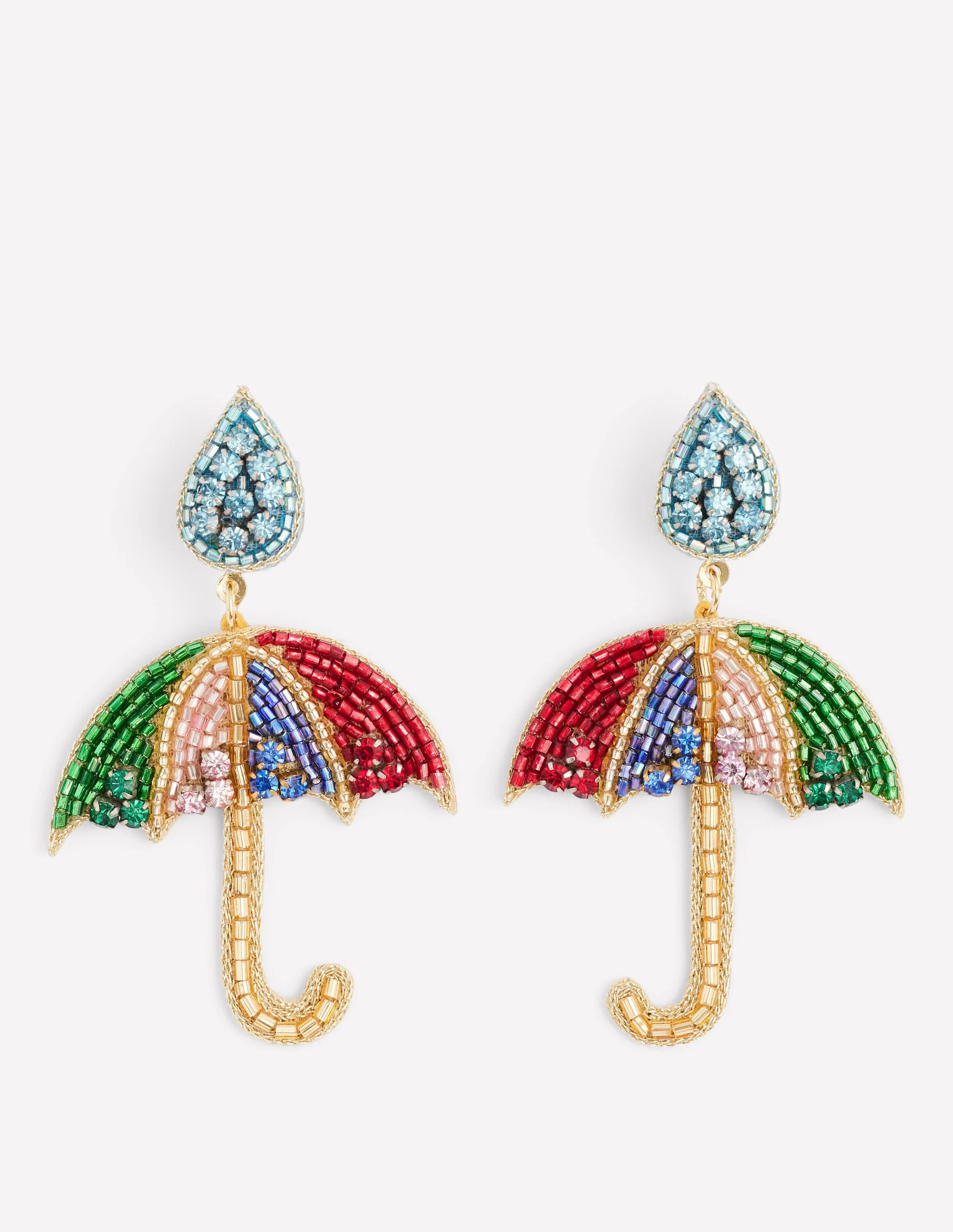 Beady Motif Earrings-Umbrella | Boden UK