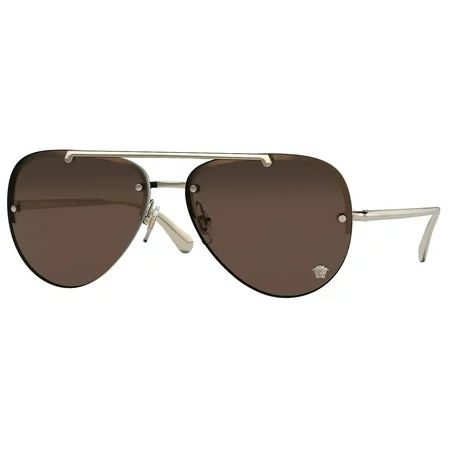 Versace Sunglasses VE2231 125273 60mm Pale Gold / Dark Brown Lens | Walmart (US)