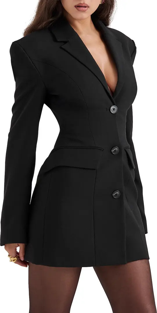 Amia Long Sleeve Blazer Minidress | Nordstrom