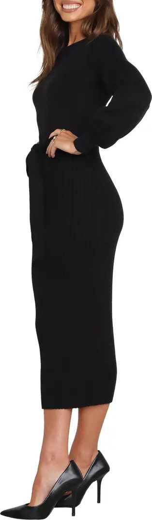 Helena Belted Long Sleeve Sweater Dress | Nordstrom