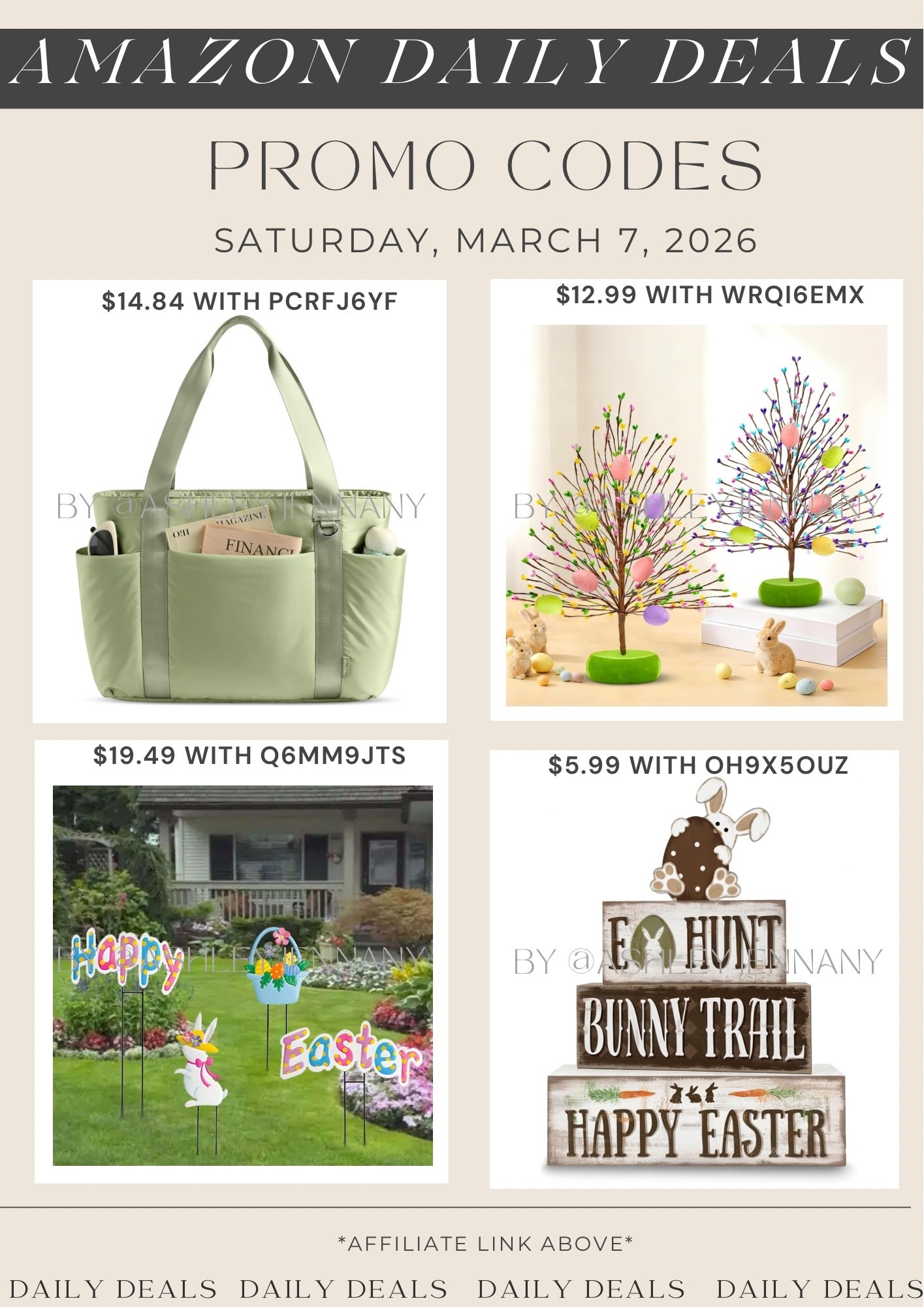 Amazon deals on puffer tote bag and easter decor 

#LTKHome #LTKSeasonal #LTKSaleAlert