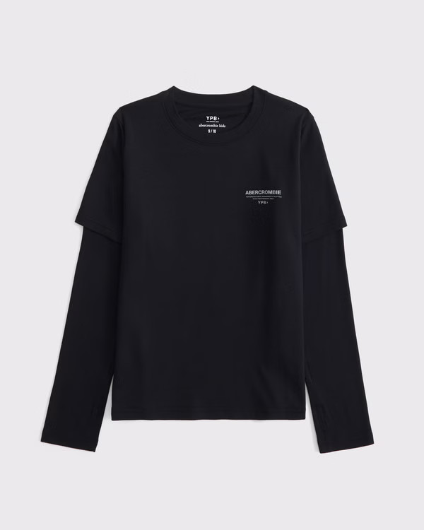 ypb all day cool logo twofer tee | Abercrombie & Fitch (US)