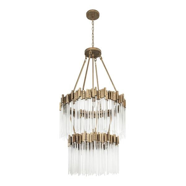 Varaluz Matrix 14-light Havana Gold 2-Tier Chandelier - Havana Gold | Bed Bath & Beyond
