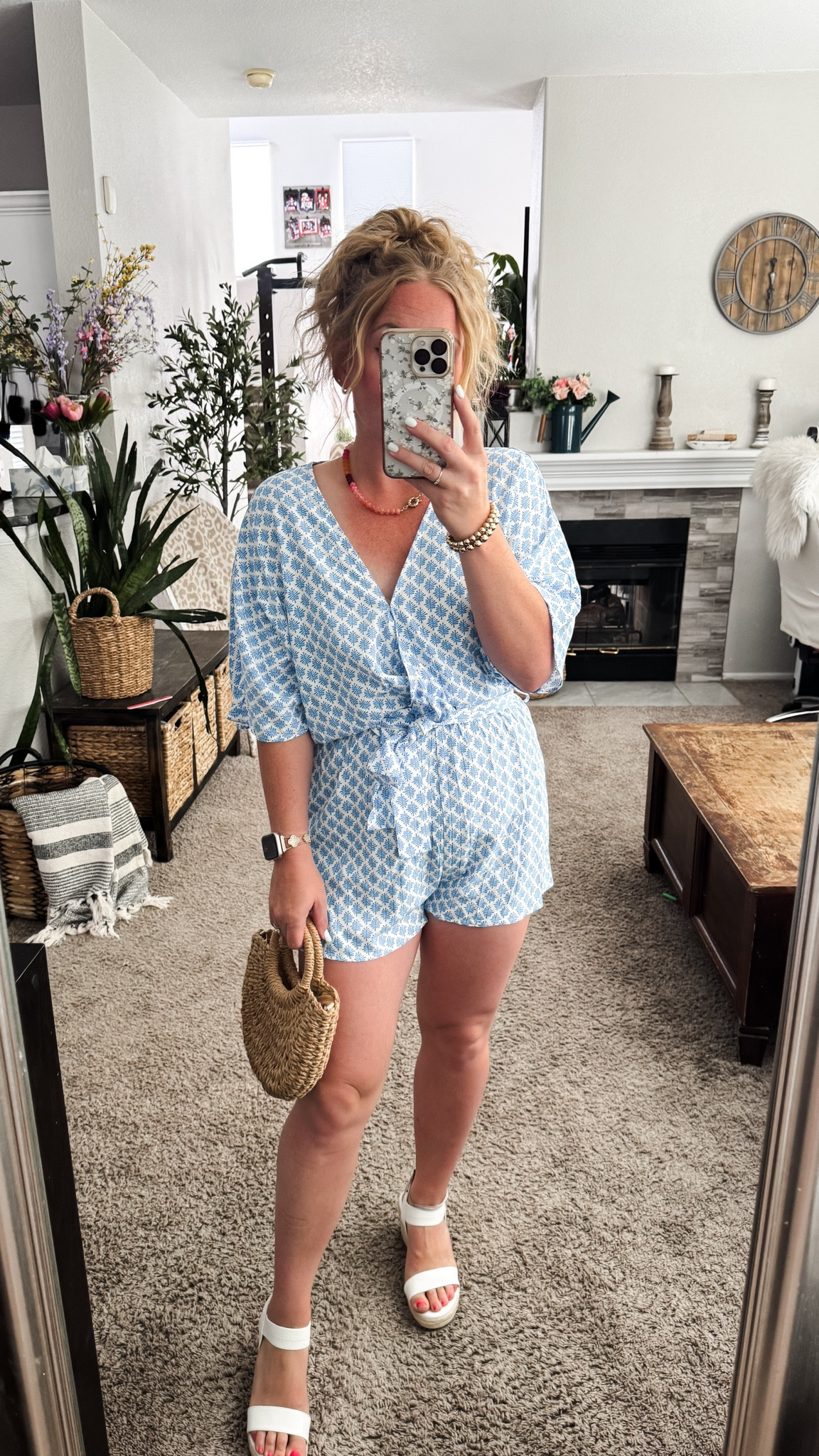 Summer romper from Cupshe, with a mini straw handbag, and white wedge heels





vacation outfits, tropical outfits, beach outfits, beach clothes, resort wear 2026, summer outfits, beach vacation outfit, date night outfit summer, 

#LTKSaleAlert #LTKPetite #LTKTravel