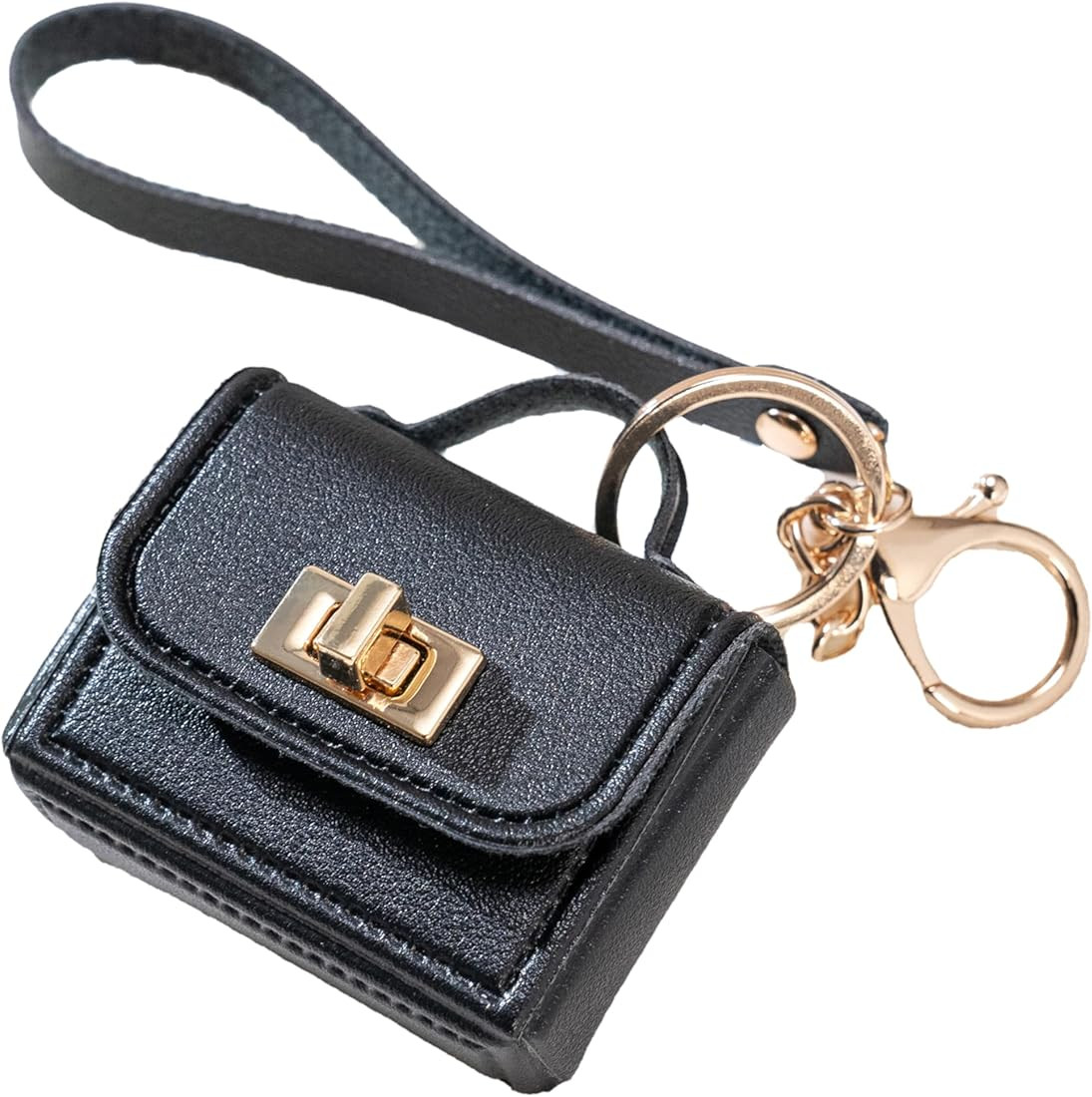Miniature Leather Handbag Keychain Small Bag Keychain headphone bag Purse Charm Accessories | Amazon (US)