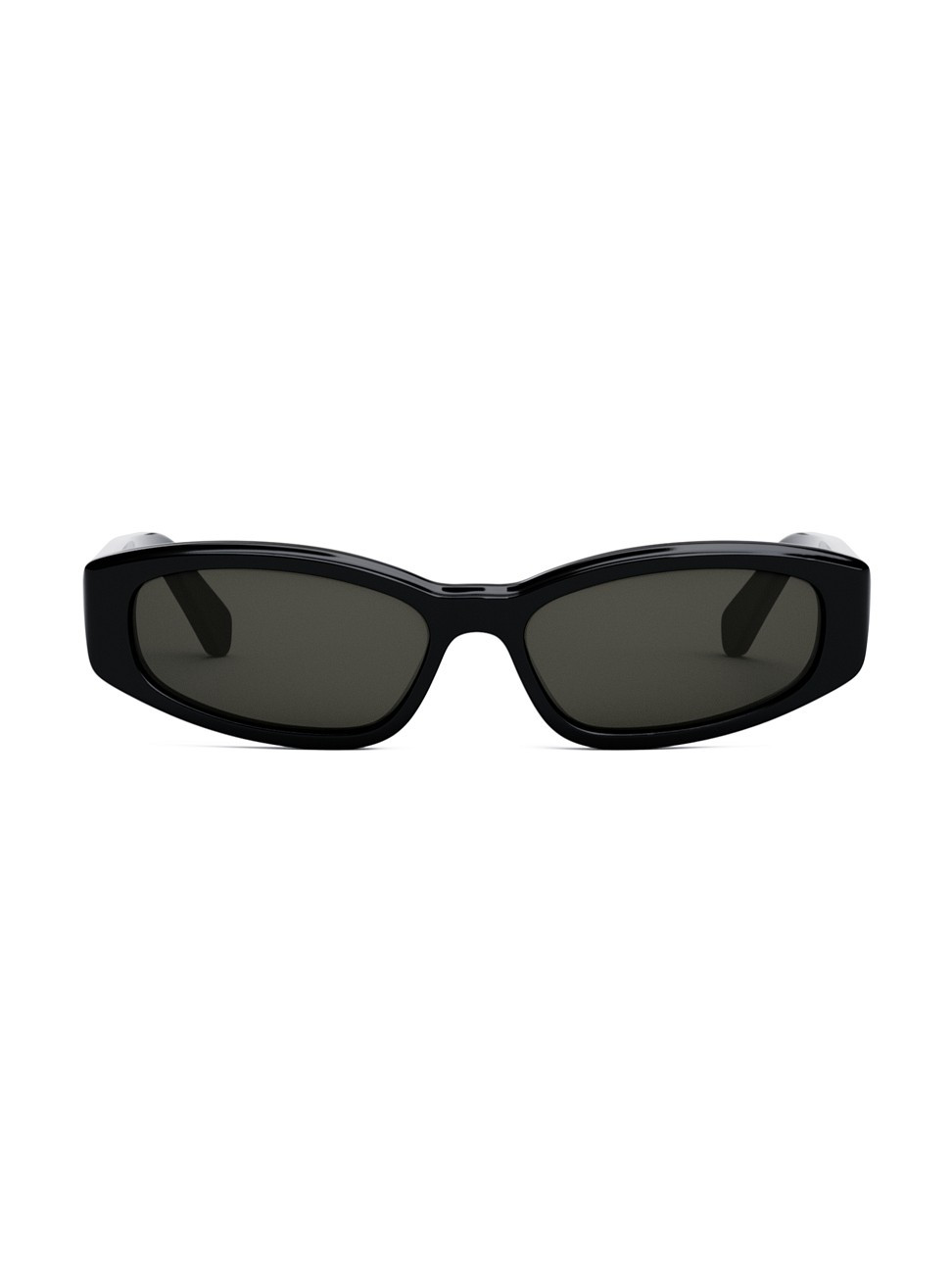 Women's 58MM Rectangular Sunglasses - Shiny Black | Saks Fifth Avenue