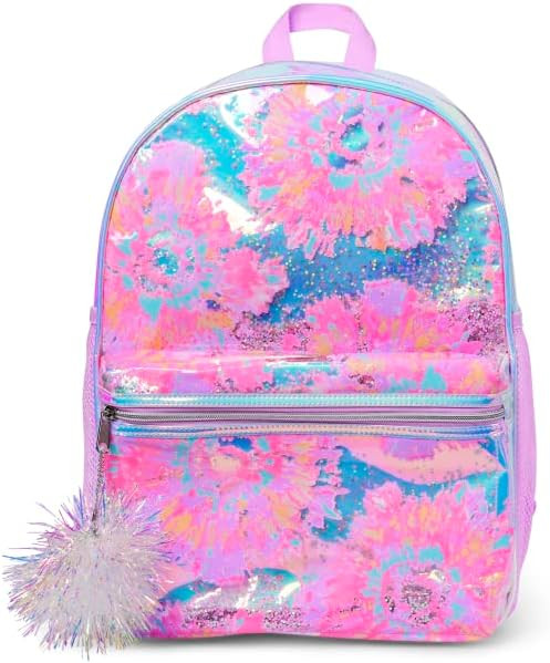 The Children's Place Kids' Preschool Elementary Backpack for Boys Girl, Holographc Tie Dye, NO_Si... | Amazon (US)