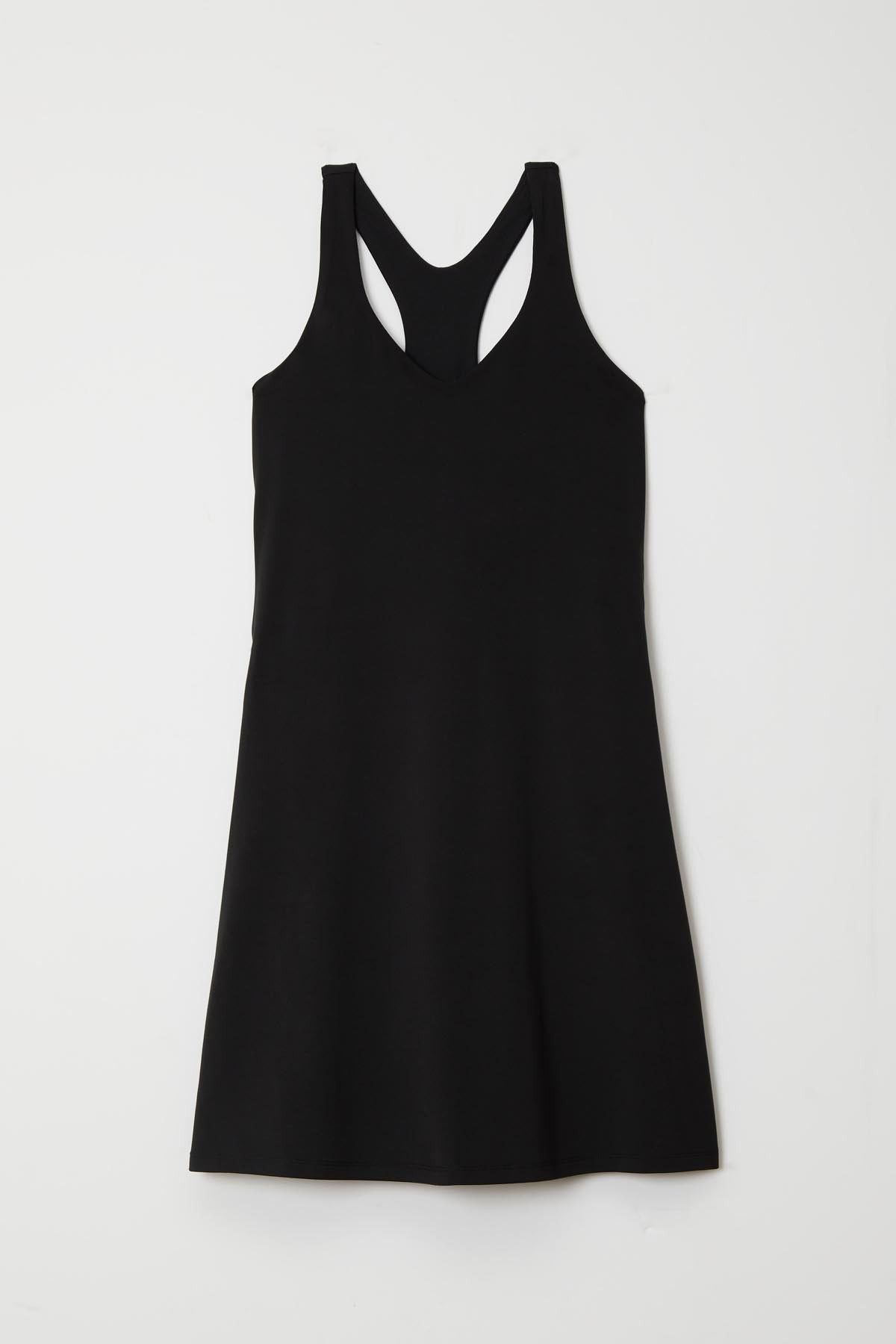 Black Lola V-Neck Dress | Girlfriend Collective