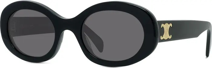Triomphe 52mm Oval Sunglasses | Nordstrom