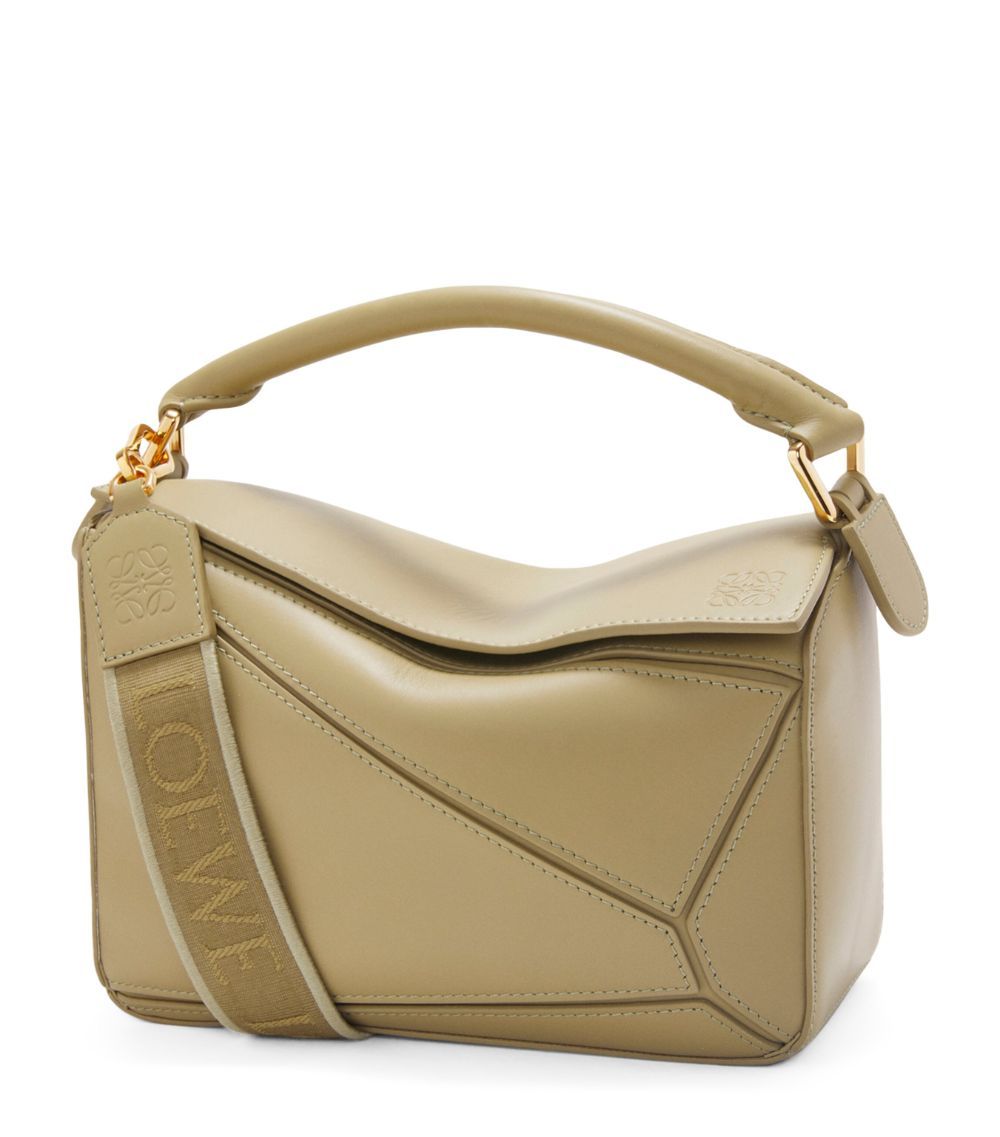 Small Leather Puzzle Top-Handle Bag | Harrods