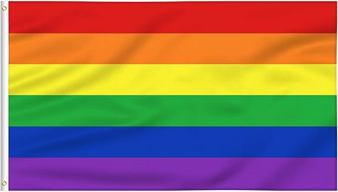 Rainbow Pride Flag 6 Stripes 3x5ft - Staont Flag Vivid Color and UV Fade Resistant - Canvas Heade... | Amazon (US)