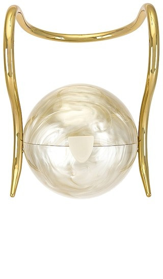 Cult Gaia Pearl Top Handle Bag in Ivory. | Revolve Clothing (Global)