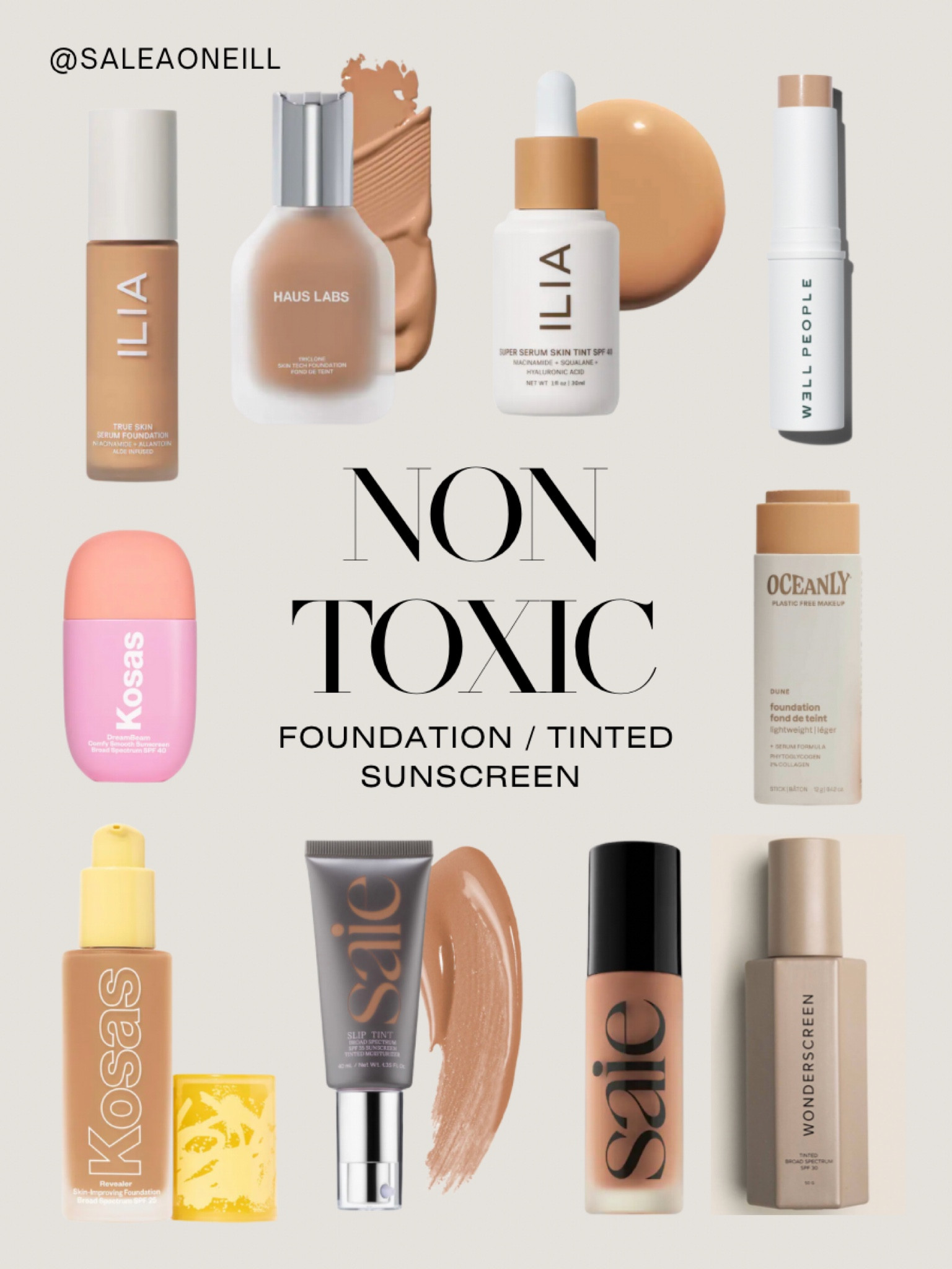non toxic foundation! I personally love to mix the kosas foundation and tinted wonderscreen from DIME (code SALEA) 😊

#LTKbeauty