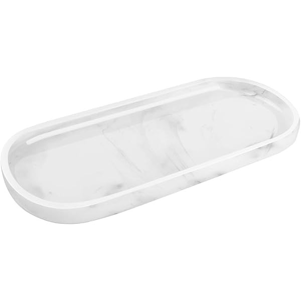 CHOOLD Chic Ceramic Marble Style Oval Dessert Plate Cake Plate Jewelry Dish Ring Dish Cosmetics O... | Amazon (US)