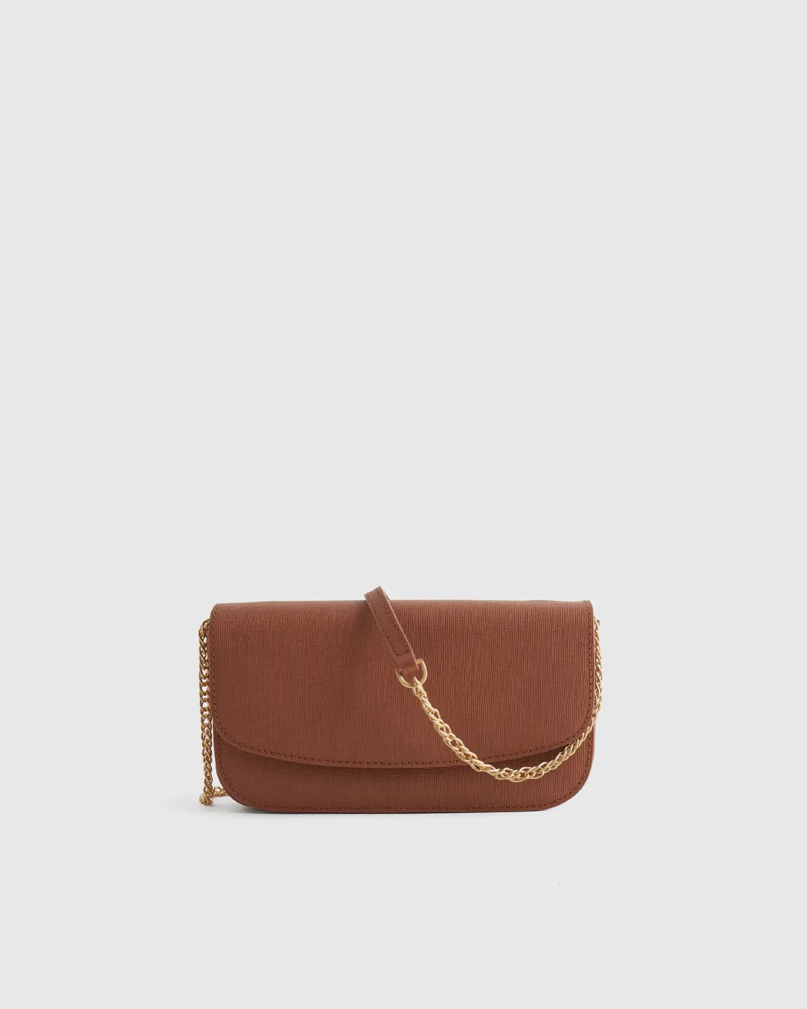 Italian Saffiano Leather Wallet Crossbody | Quince