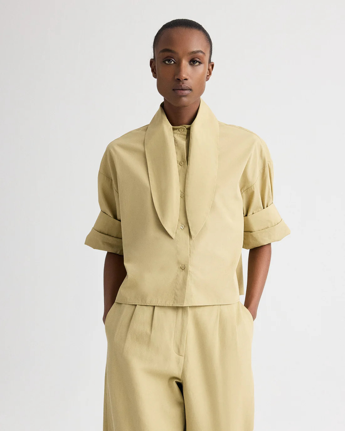 Tie One On Shirt in Superfine Cotton | TWP