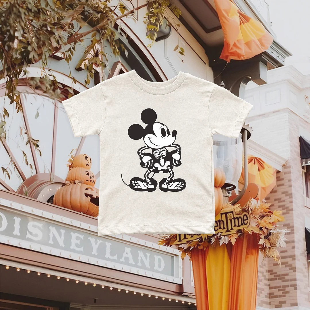 Skeleton Mickey Disney Halloween Tee, Family Matching Disney Shirts, Disney World Trip Outfit, Di... | Etsy (US)