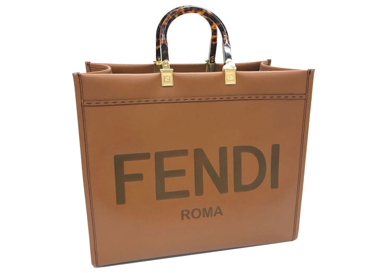 Fendi Sunshine Shopper Large Dark Brown | StockX