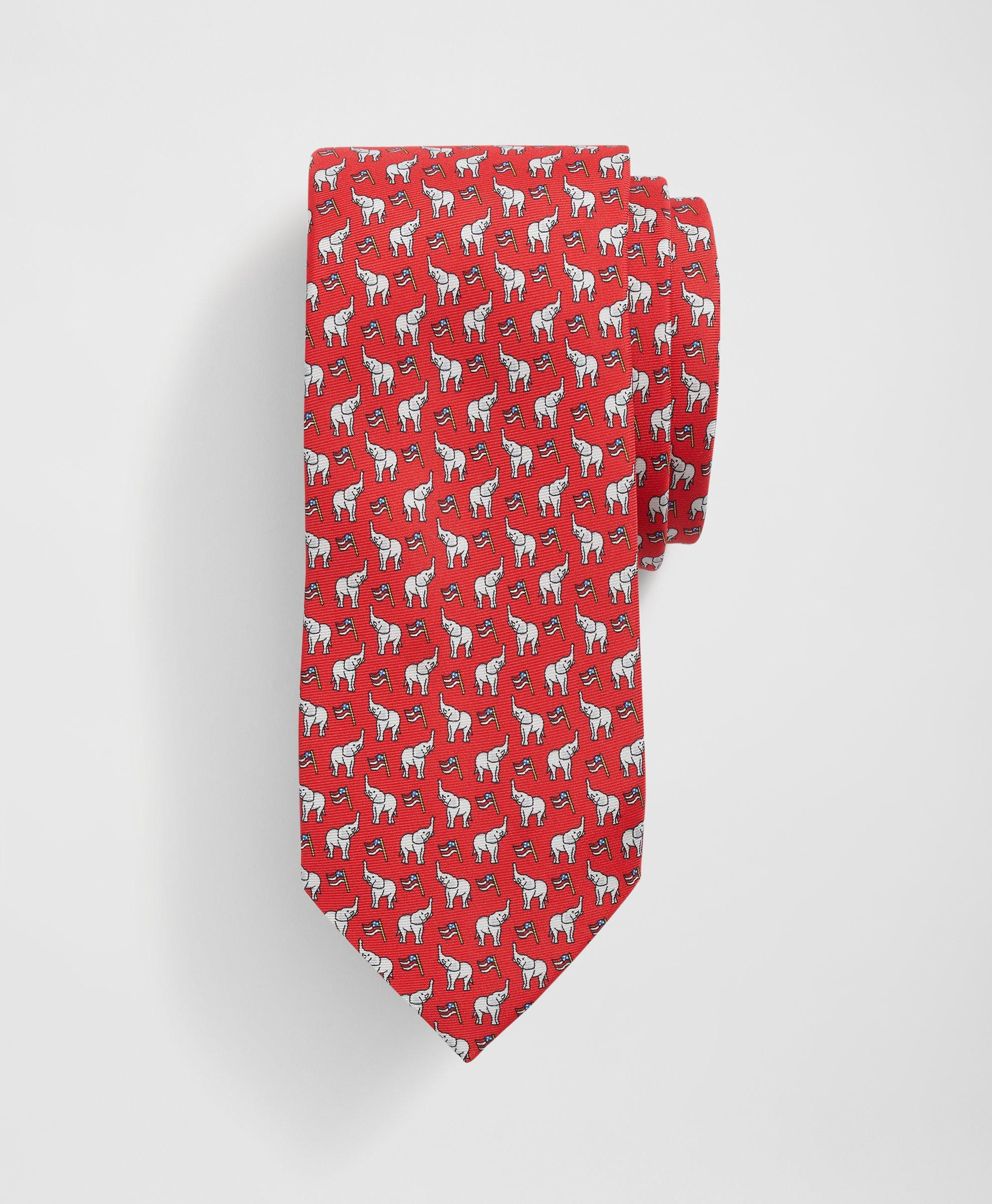 Elephant Motif Silk Tie | Brooks Brothers