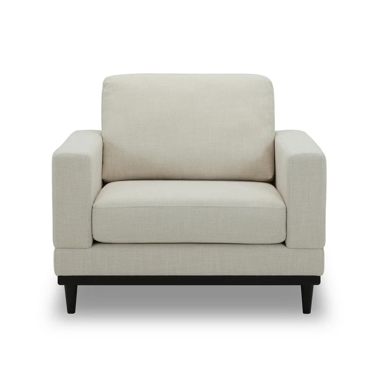 Better Homes & Gardens Springwood Wood Frame Accent Chair, Charcoal Finish - Walmart.com | Walmart (US)