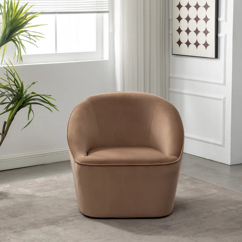 Gregory Upholstered Swivel Barrel Chair | Wayfair North America