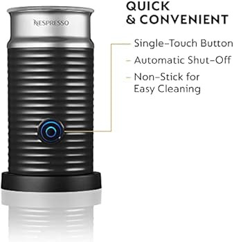 Nespresso Aeroccino3 Milk Frother, One Size, Black | Amazon (US)