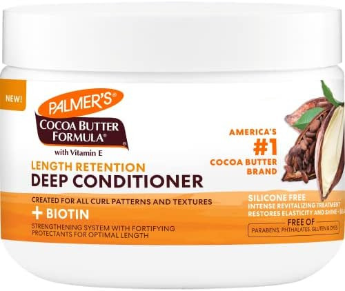 Palmer's Cocoa Butter & Biotin Length Retention Deep Conditioner, 12 Ounce | Amazon (US)