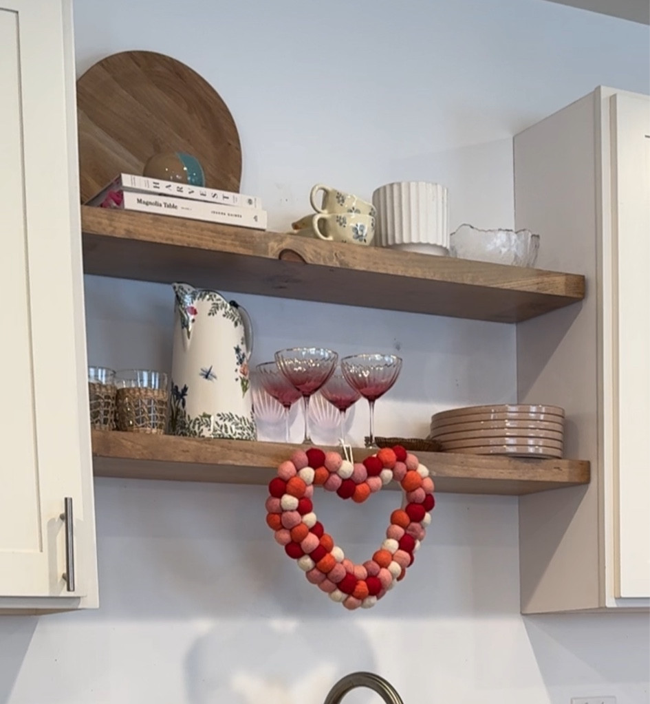 floating shelves decor! Just missing a plant
