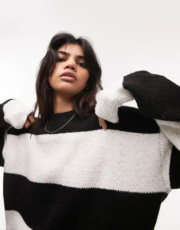 Topshop Exposed Seam Crewneck Sweater | Nordstrom | Nordstrom