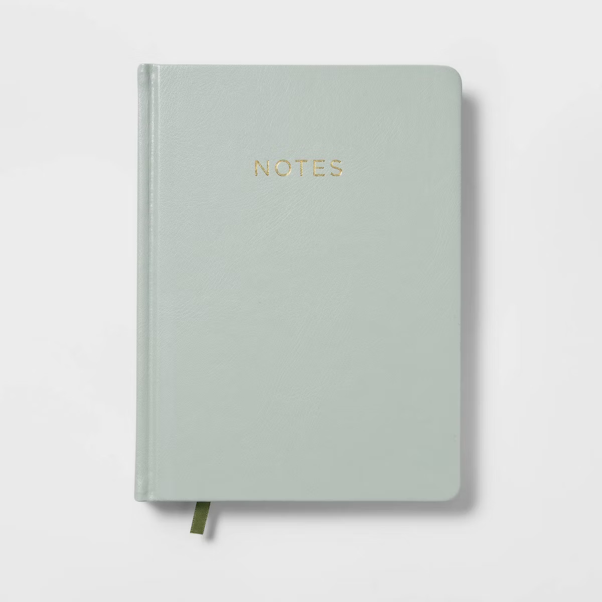 College Ruled Journal 7.75"x5.5" Faux Leather Sage - Threshold™ | Target