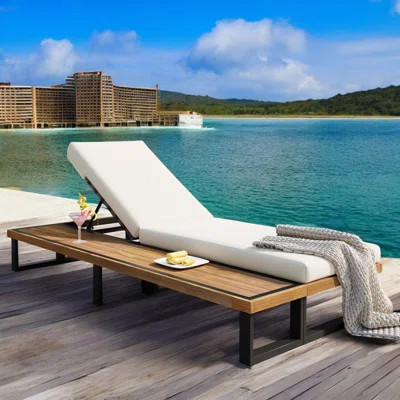 Outdoor Chaise Lounge With Cushions | Wayfair North America