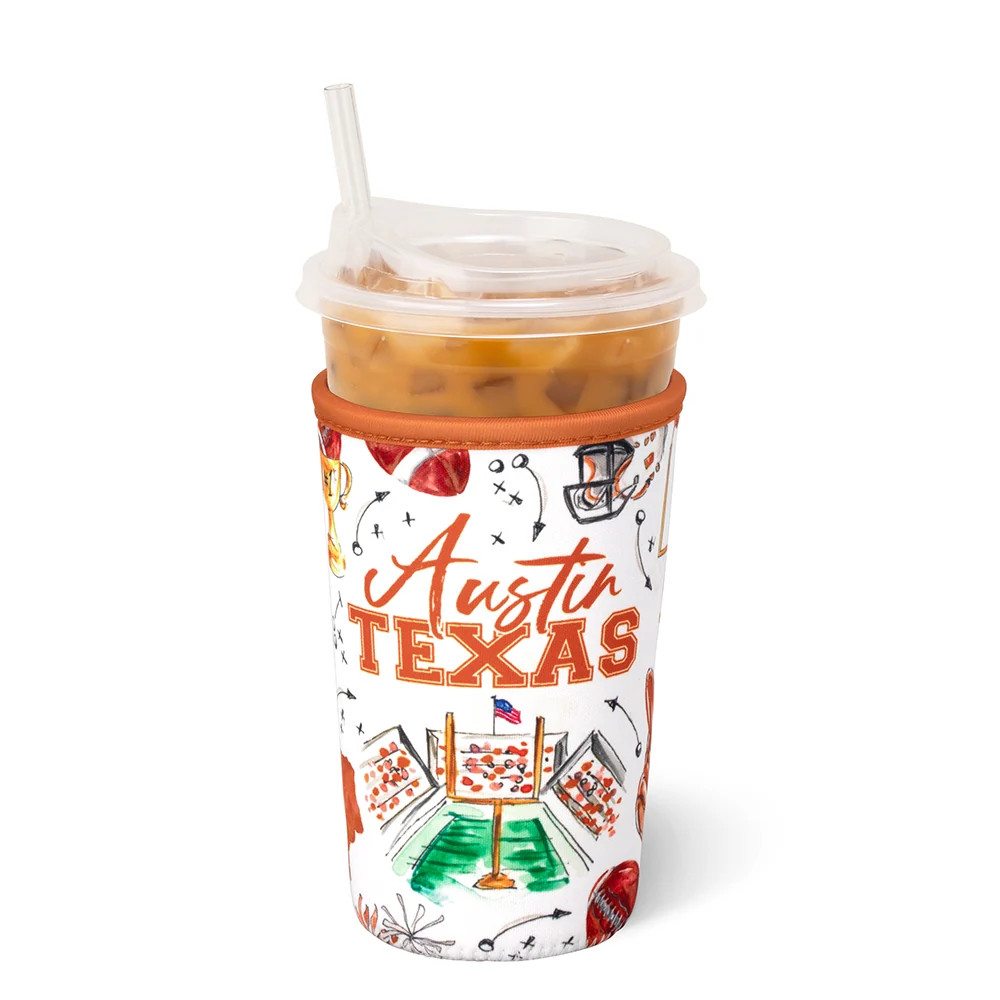 Tailgates in Austin Medium Iced Cup Coolie | Swig Life