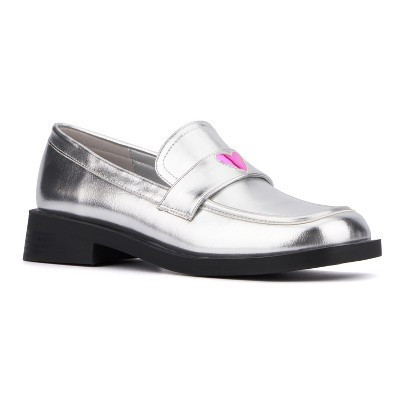 Olivia Miller Women's Luminaries Loafer  - 6, SILVER | Target