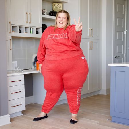 Sweatsuits for fall are a must-have! This washed red outfit from Target is the best pop of color ✨

#plussizesets #plussizefashion #plussizecoords 

#LTKSeasonal #LTKcurves #LTKstyletip