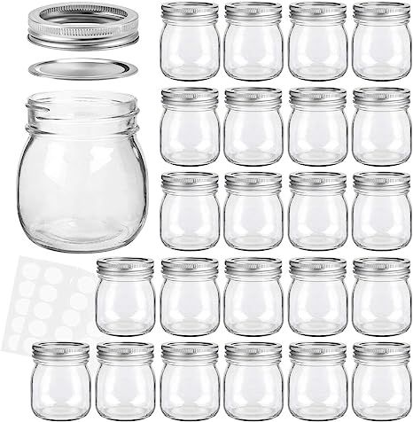 KAMOTA Mason Jars 10 oz With Regular Lids and Bands, Ideal for Jam, Honey, Wedding Favors, Shower... | Amazon (US)